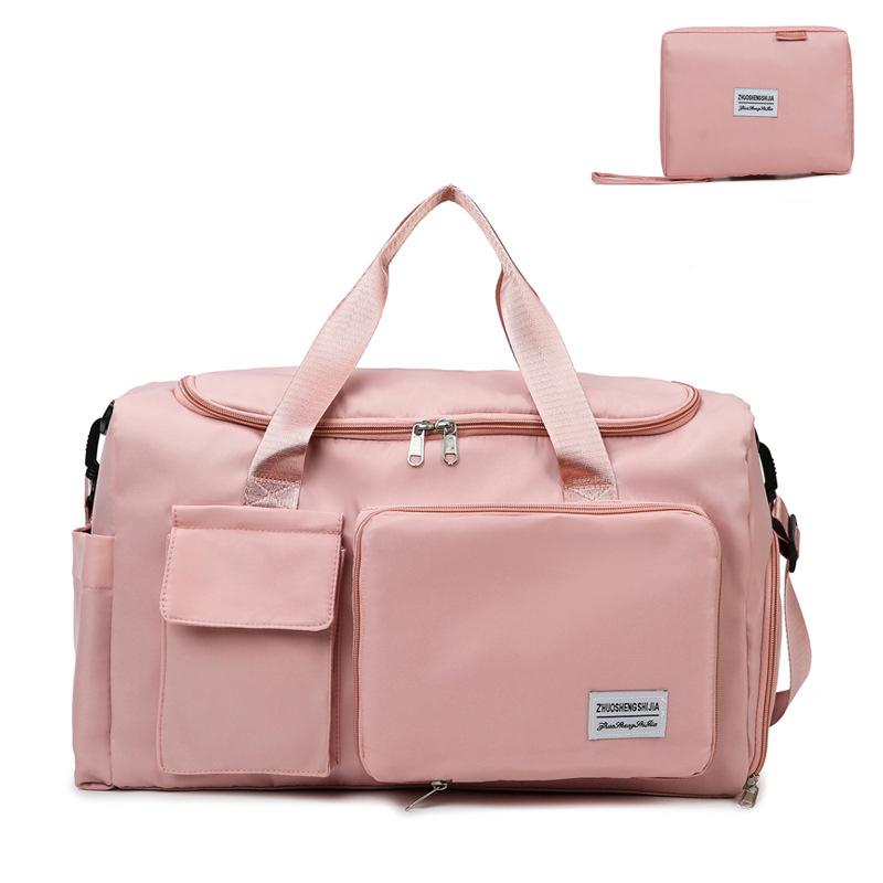 Handbag Travel Bag Large Capacity Luggage Bag Wet And Dry Separation Gym Bag Independent Shoe Compartment Folding Storage Maternity Bag