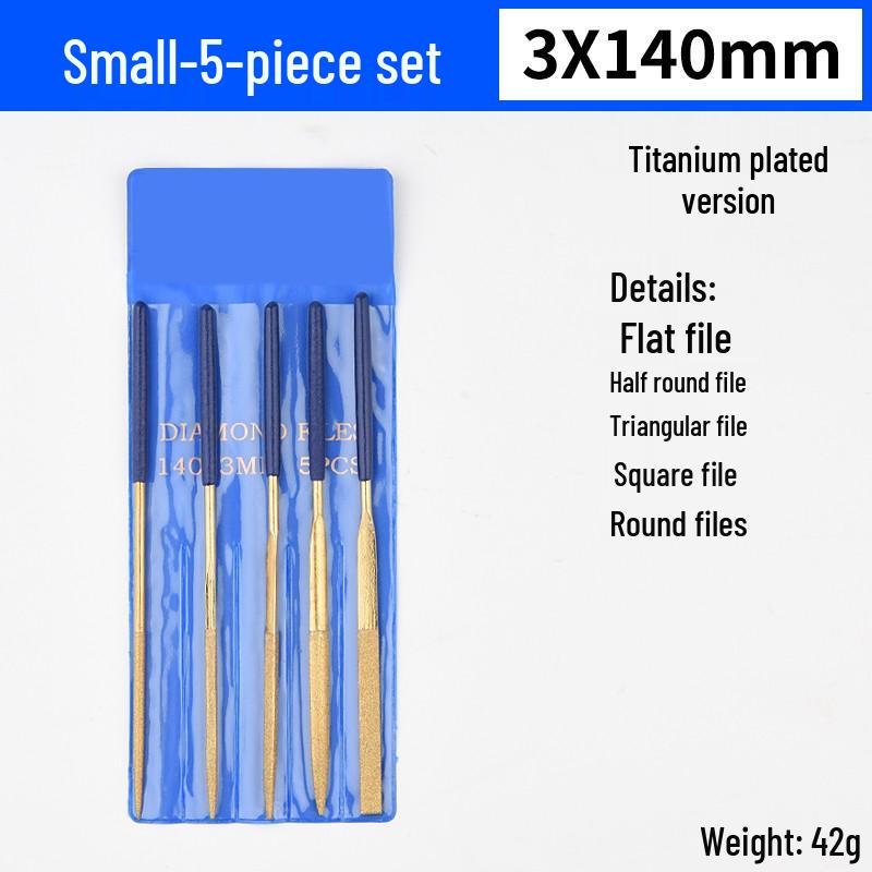 Multifunctional Steel File Set: Triangular, Half-Round, Round, Flat, Board, and Rasp Files