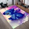 1 Stück Disney Lilo und Stitch Muster Teppich Läufer Rutschfester Teppich Handwaschbar Fußmatte Geeignet für Wohnzimmer Schlafzimmer Heimdekoration
