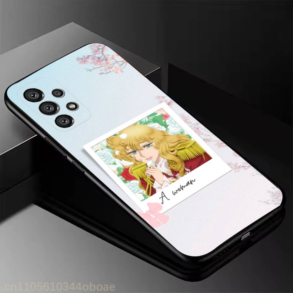 Rose of V-Versailles Lady Oscar Phone Case for Samsung Galaxy A20,21s,22,31,32,52,71,80,A91,5G Colorful Cover Smartphone Pretty