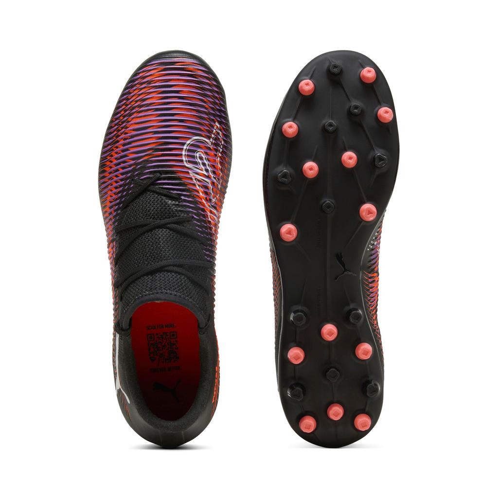 Puma Future 8 Match Soft Comfortable Soccer Shoes Unisex Soccer Shoes Purple Black 108373-01