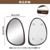 Artloge Wall Wall Entrance Wave Wooden Beauty Living Wood New Rental Mirror, Hanging, Stylish, Mirror, Wooden, Washroom, Full-length Mirror, Mirror,