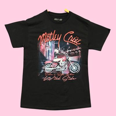 Motley Crue Take A Ride On The Wild Side Heavy Metal Band T-Shirt M
