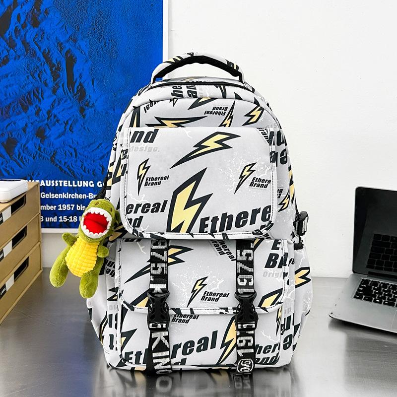 Schoolbag Personality Graffiti Tide Backpack 1011 Summer New Out Street Trend Middle School Student Campus Backpack