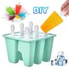 Popsicle Molds 4 Pieces Silicone Ice Pop Molds BPA Free Popsicle Mold Reusable Easy Release Ice Pop Make Homemade Ice Cream