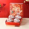 ZISIZ Blue and White Porcelain Year of the Horse 4-Bowl Chopstick Gift Set
