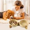 Dog Slow Feeder Bowl Cute Paw Ceramic Dog Food And Water Bowl Set Pet Supplies For Cat Feeding Watering Supplies Home Yard