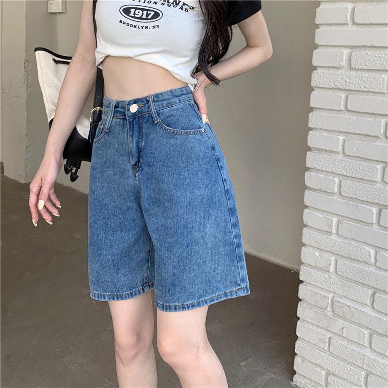 

Women s Summer Trendy Wide-Leg Solid Color Shorts - Slimming Plus Size, Mid-Length. XL