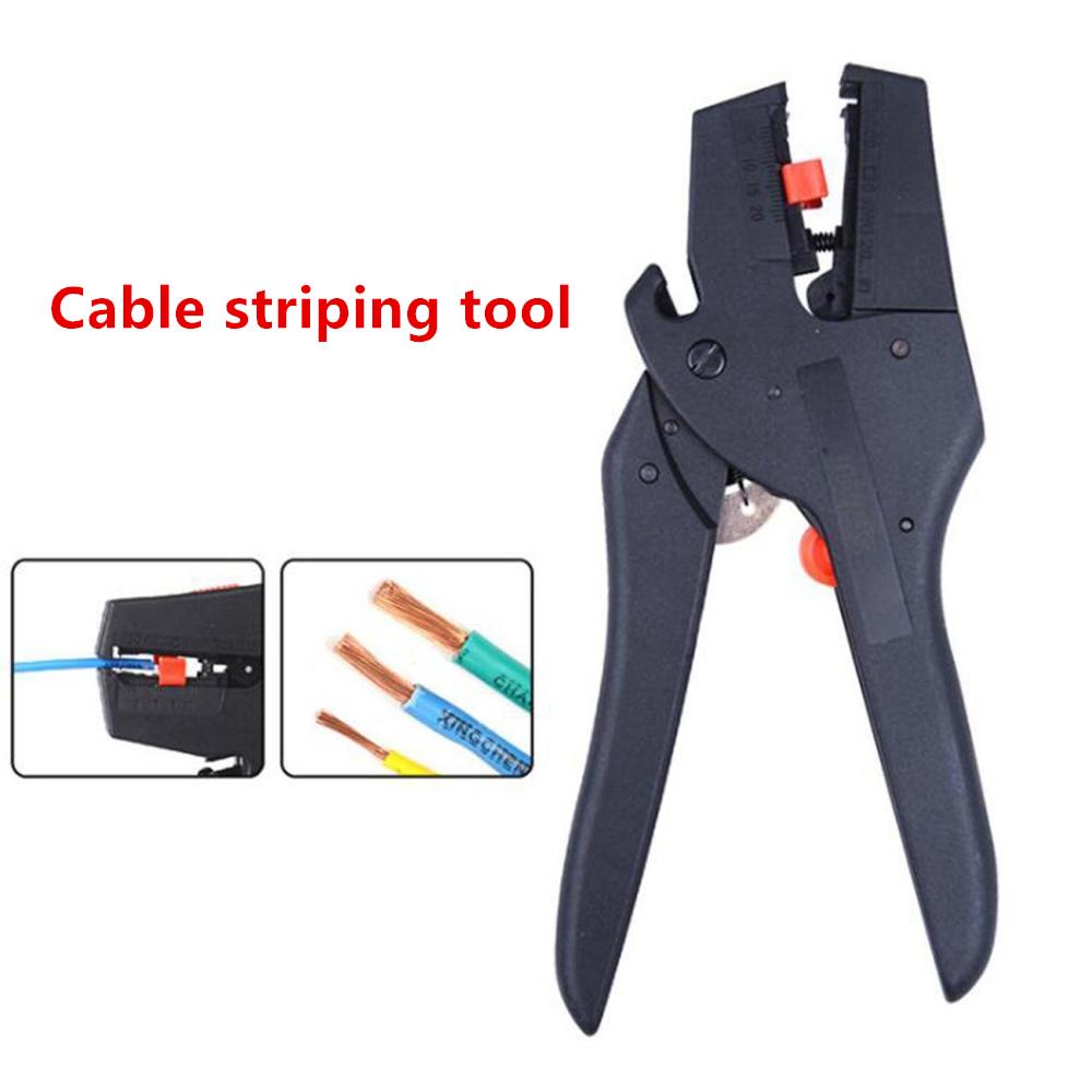 Flat Nose Self-Adjusting Insulation Wire Cable Pliers Stripper Cutter Tool NEW