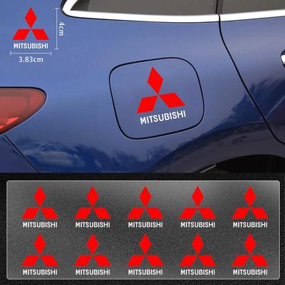 Creative Car Logo Fuel Tank Cap Stickers Car Decals Accessories for Outlander 3 Lancer EX ASX Colt Grandis Pajero EVO