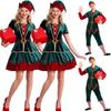Elf Christmas Santas Helper Holiday Unisex Fancy Dress Halloween Costume Adult
