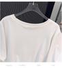 Plus Size Slimming Short-Sleeve Mid-Length T-Shirt for Women (200/300/350 Jin)