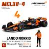 Burago 1:24 2023 F1 Mercedes-AMG W14+Gewinnpuppe 44# Hamilton 63# Russell Lack Formel 1 Legierung Super Spielzeugauto Modell