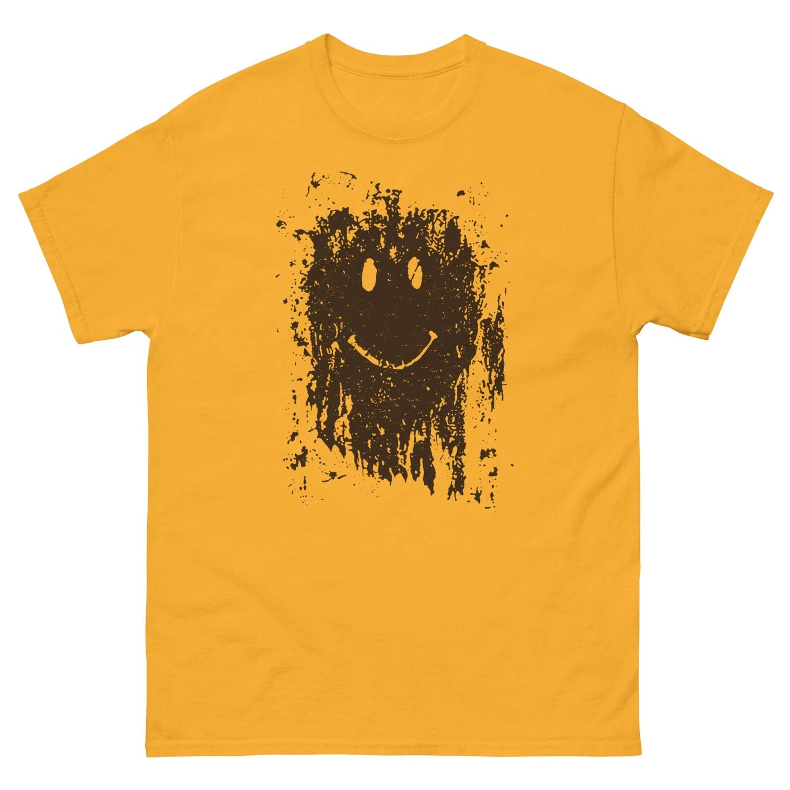 

Mud Splatter Smiley Face Gump Graphic T Shirt Unisex classic tee S