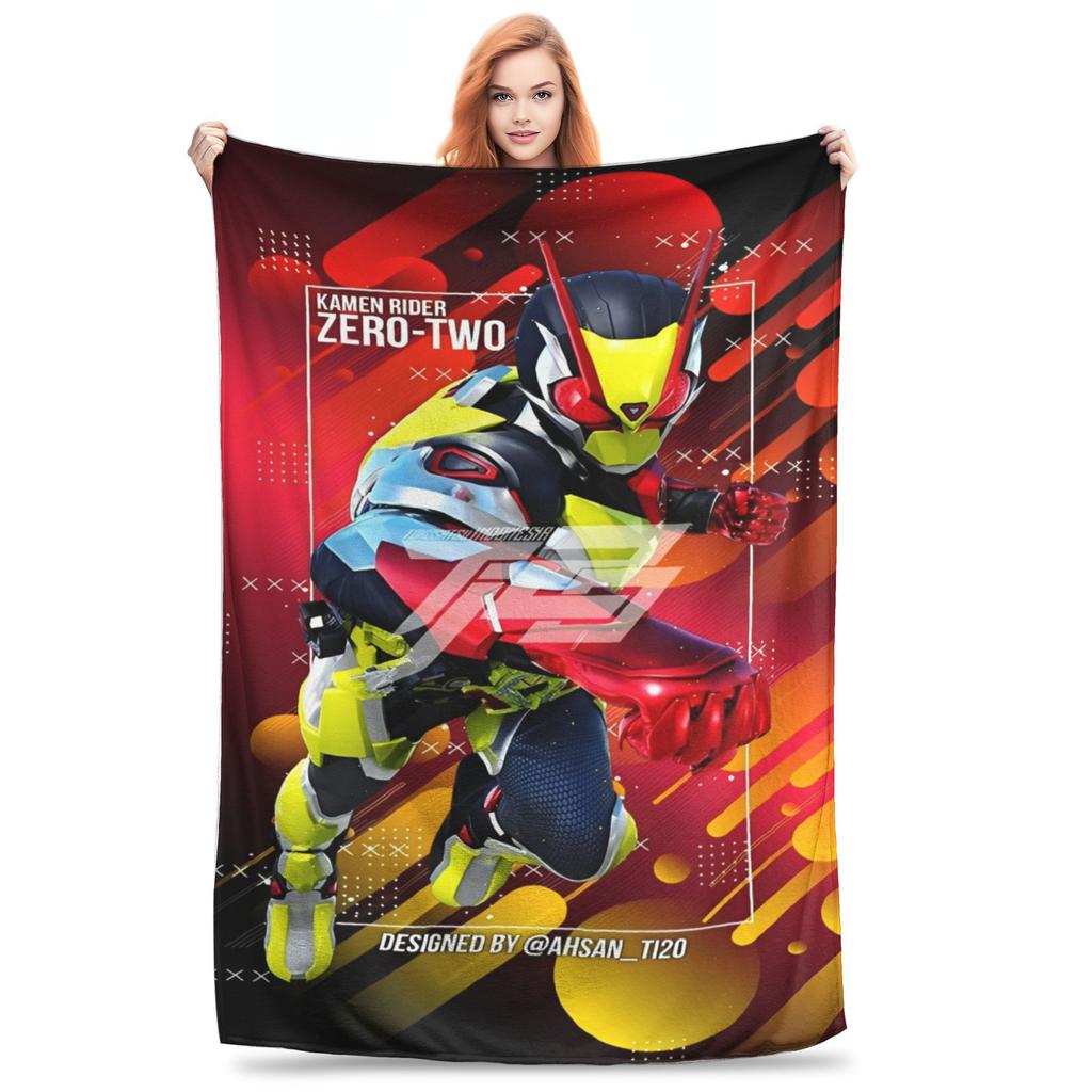 Kamen Rider Anime Blanket Multiple Sizes Super Soft and Warm Throw Blankets for Couch Sofa and Bed