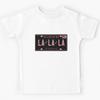 La La La License Plate Kids T-Shirt