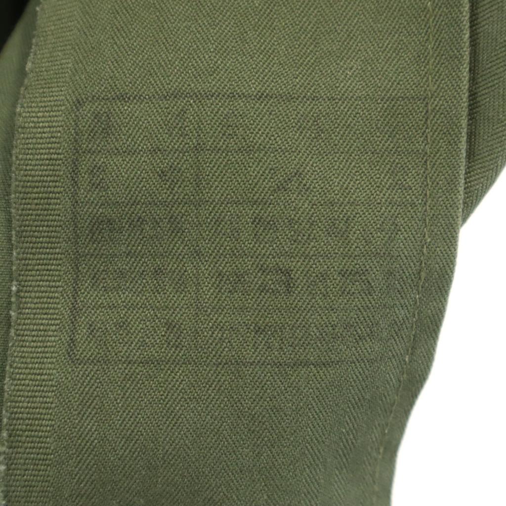 Vintage Herringbone Pattern Military Jacket Khaki Men's Used