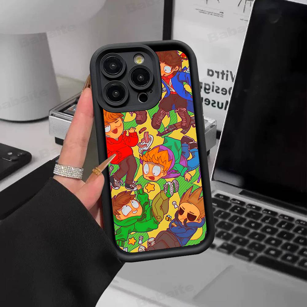 Cartoon Cute E-Eddsworlds Silicone Soft Phone Case For IPhone 17 16 14 13 12 11 15 Pro Max Plus Air Cover