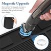2025 Trend Beauty Tool Storage Mat With 4 Slots-Magnetic Barber Mat For Clippers, Station Organizer For Salon Shop
