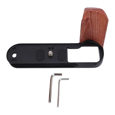 Camera L Shape Grip with Quick Release Plate Wood Aluminum Alloy Camera L Shape Handle for X T50