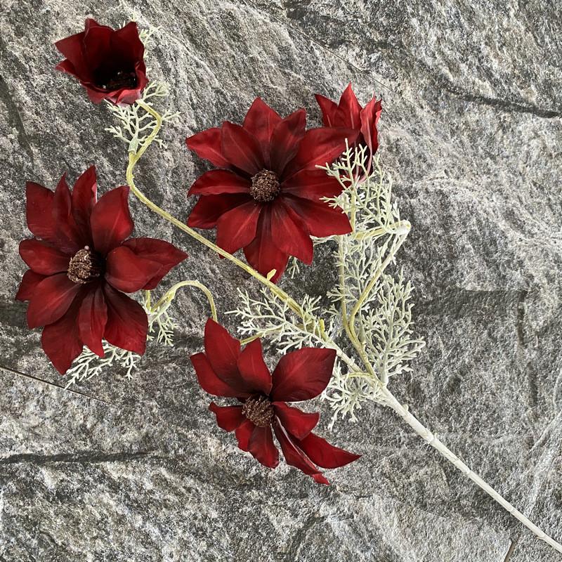 Artificial Silk Fabric Diamond Lotus Flower Decor For Home Indoor Living Room