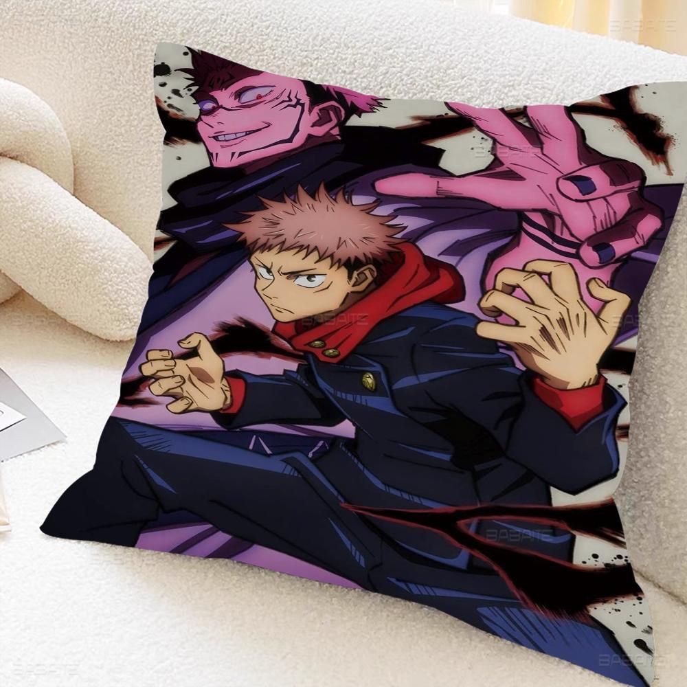Anime Gojo And Geto Cushion Cover Pillow Cover Decor Pillowcase Printed Cushion Case For Couch