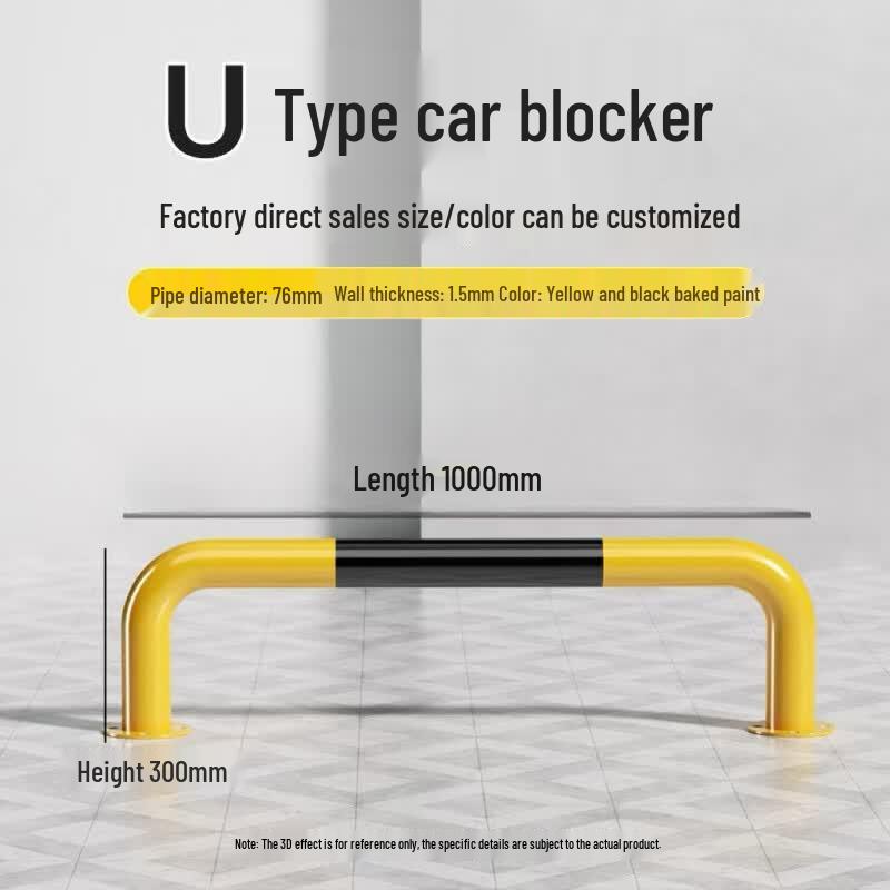 U-Shaped Steel Parking Stop