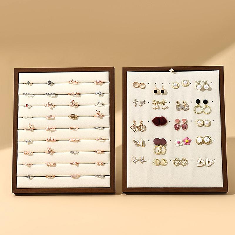 Vintage Ring Display Stand Large Capacity Jewelry Storage Rack Suitable For Rings, Earrings  Jewelry Display Stand