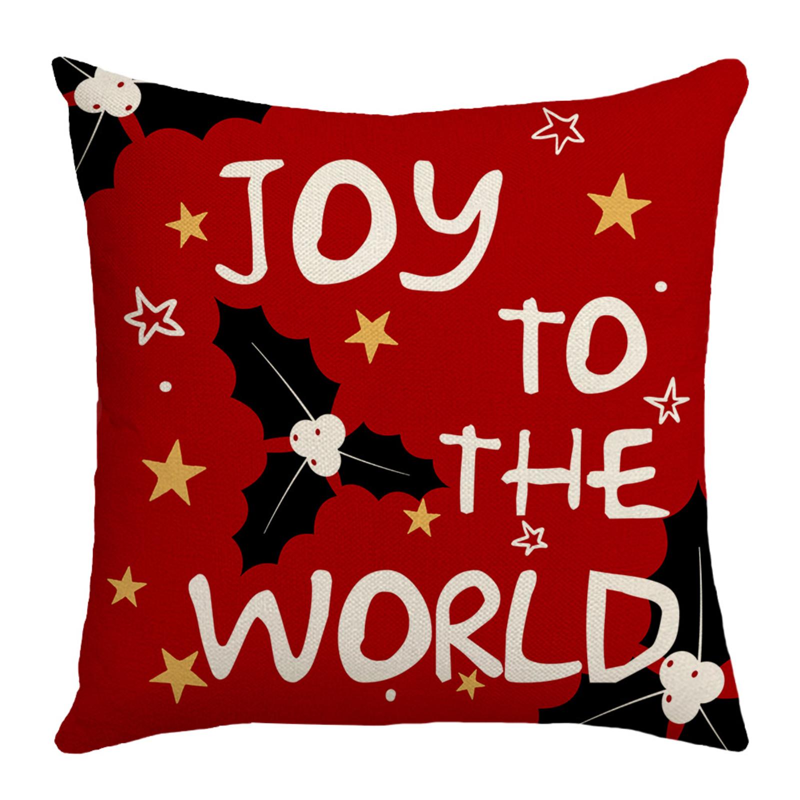 

Red Holiday Pillow Cover - Seasonal Decorative Pillow Cover For Winter Home Decor One Size