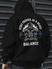 Men's Gym-Themed Hoodie with Bodybuilding Back Print & Motivational Slogans - Weightlifting Design