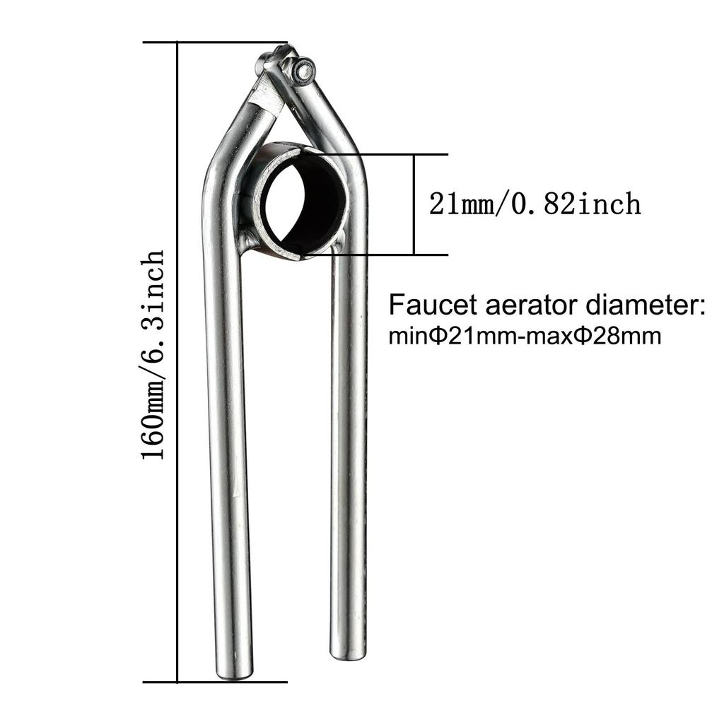 1pcs Faucet Aerator Filter Screen Disassembly Special Wrench Tool Indoor and Outdoor Stainless Steel Aerator Loosening Device