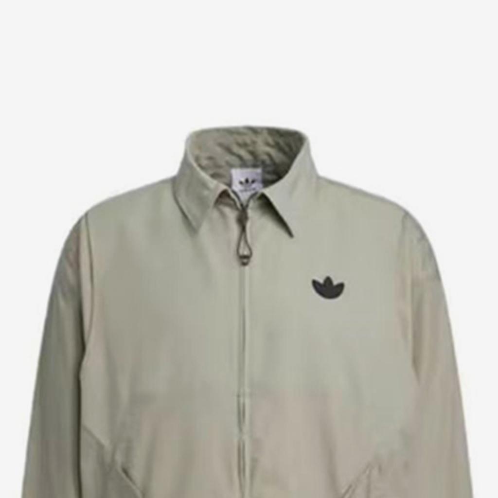 Adidas Originals X Hamcus Co-Branded Volcanic Ridge Back Straight-Cut Jacket With Lapel Unisex Jacket Pebble-Silver-Gray IL6939