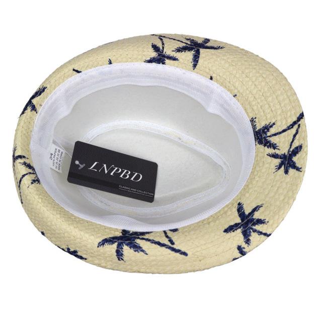 2017 hot sale Summer straw Sun hat kids  Beach Sun  hat Trilby panama Hat handwork for boy girl Children 4 colour