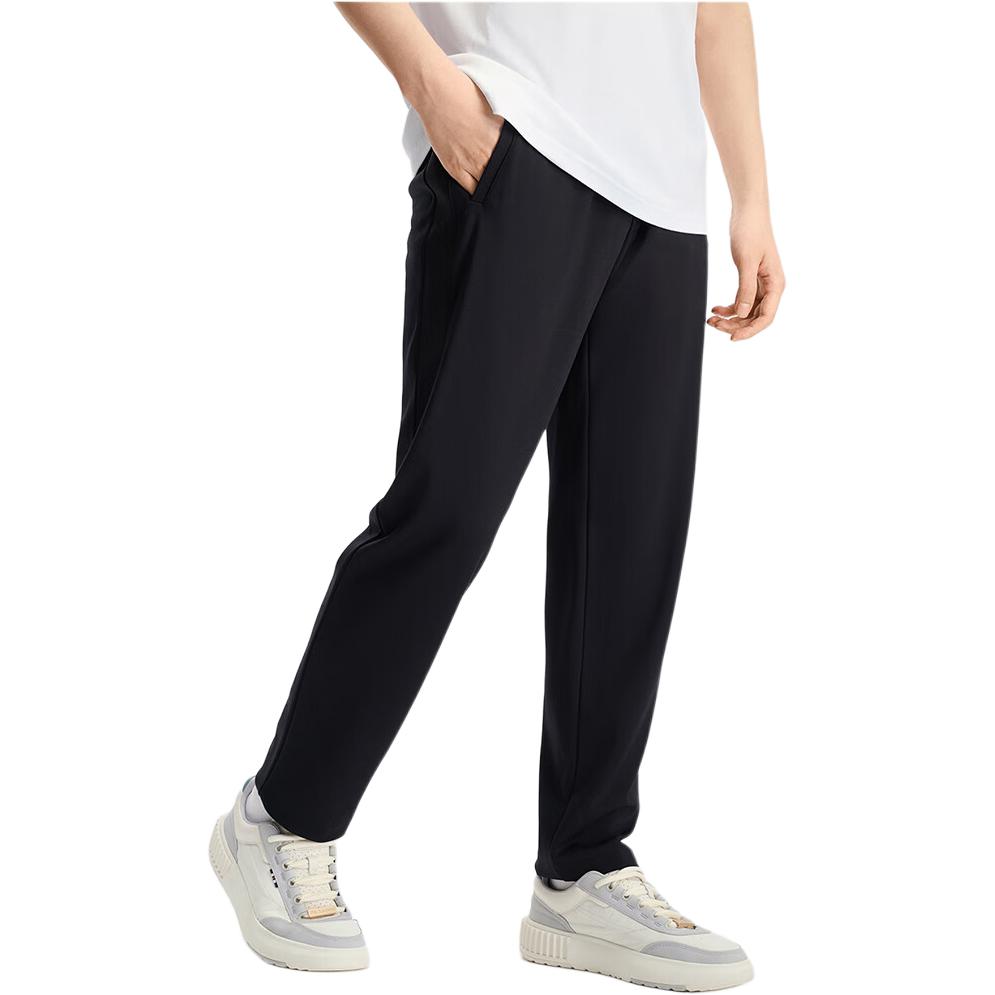 Fila Heritage Fashion Simple Basic Straight Casual Pants Men Bottoms Black F11M438602F-BK