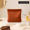 Portable Mini PU Makeup Bag with Automatic Closure for AirPods, Lipstick, and Miscellaneous Items