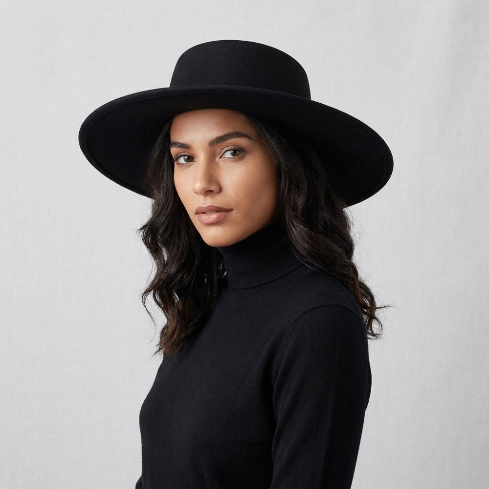 Solid Color Wide Brim Felt Hat Woolen Women Jazz Hat Elegant Hepburn Style Bucket Hat Bride