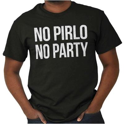 Žádná Pirlo Party Vtipné Fotbalové Sportovní Atletické Dámské nebo Pánské Tričko s Kulatým Výstřihem