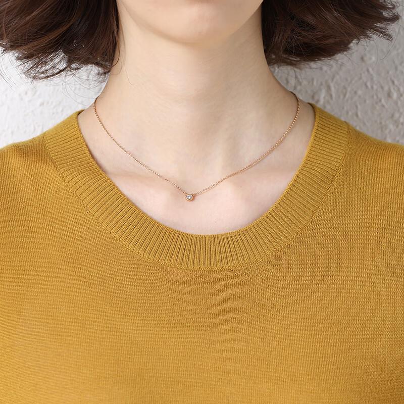 Hengyuanxiang Women's Short Sleeve Pure Cashmere Knit Top