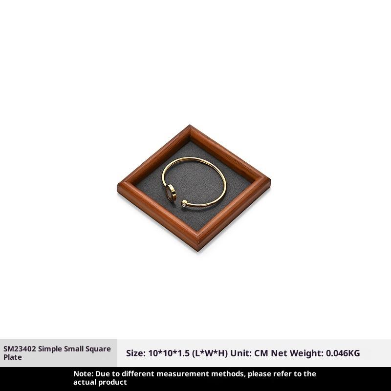 

Solid Wood Jewelry Display Tray for Rings, Necklaces, Bracelets, Antique Collection Organizer