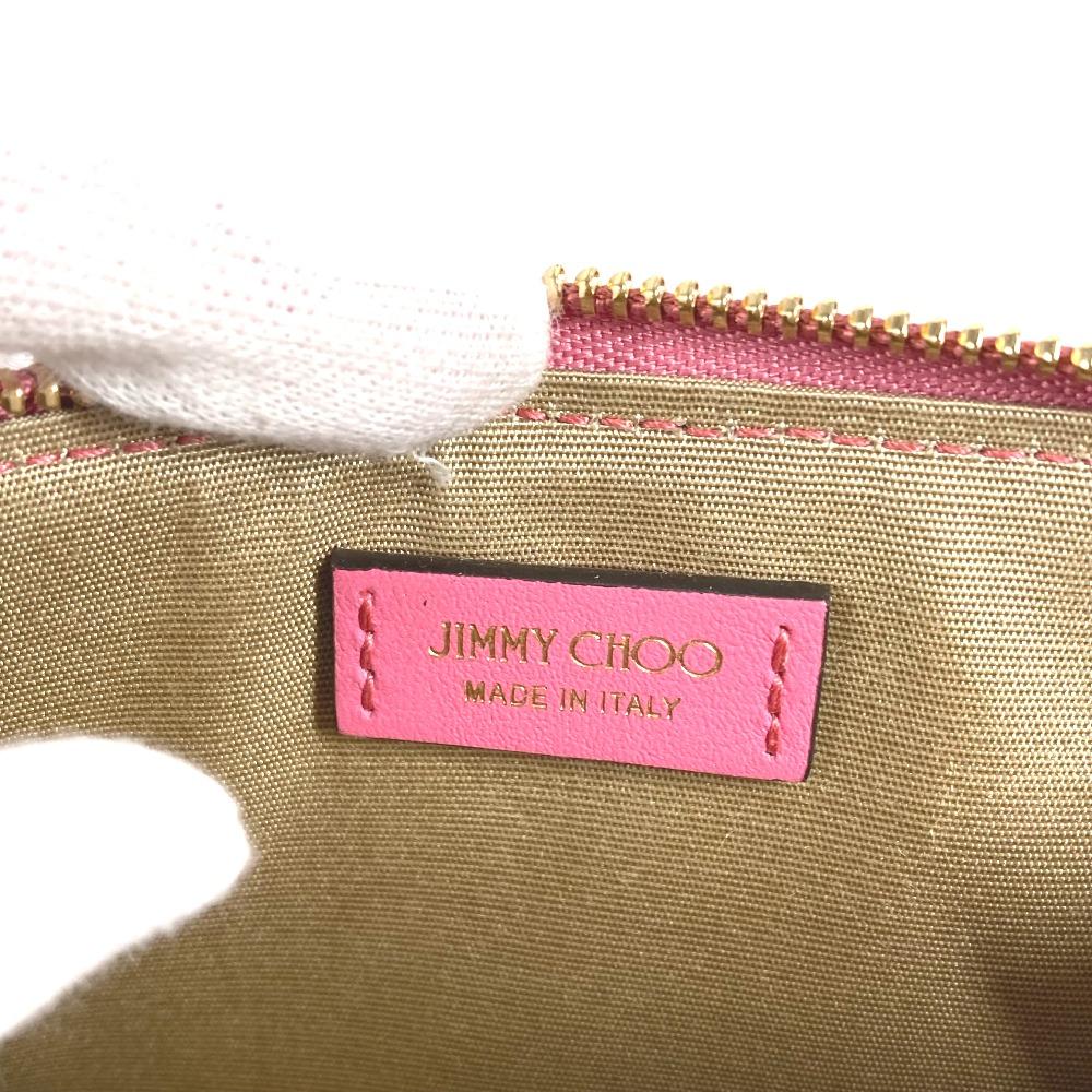 JIMMY CHOO Logo Card Case Pass Case Fragment case Wallet coin purse