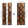 1Pcs Modern PVC Wood Door Sticker, Peel and Stick Mural, Self-Adhesive Removable Door Decal, Elegant Poster for Bedroom Living Room Door