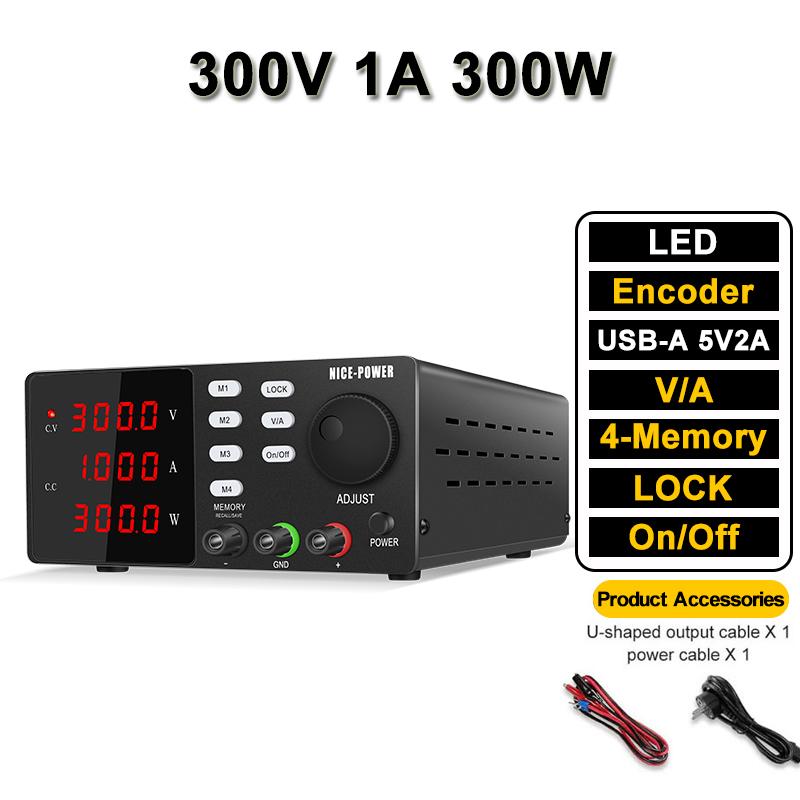 OCP OVP Bench DC Power Supply 30V 10A 160V Adjustable Power Source USB 5V 2A OUTPUT Programmable Voltage Stabilizer Buzzer Alarm