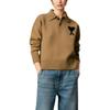Ami Paris Ami De Coeur Logo Intarsien Strickpullover UPL409-018-288