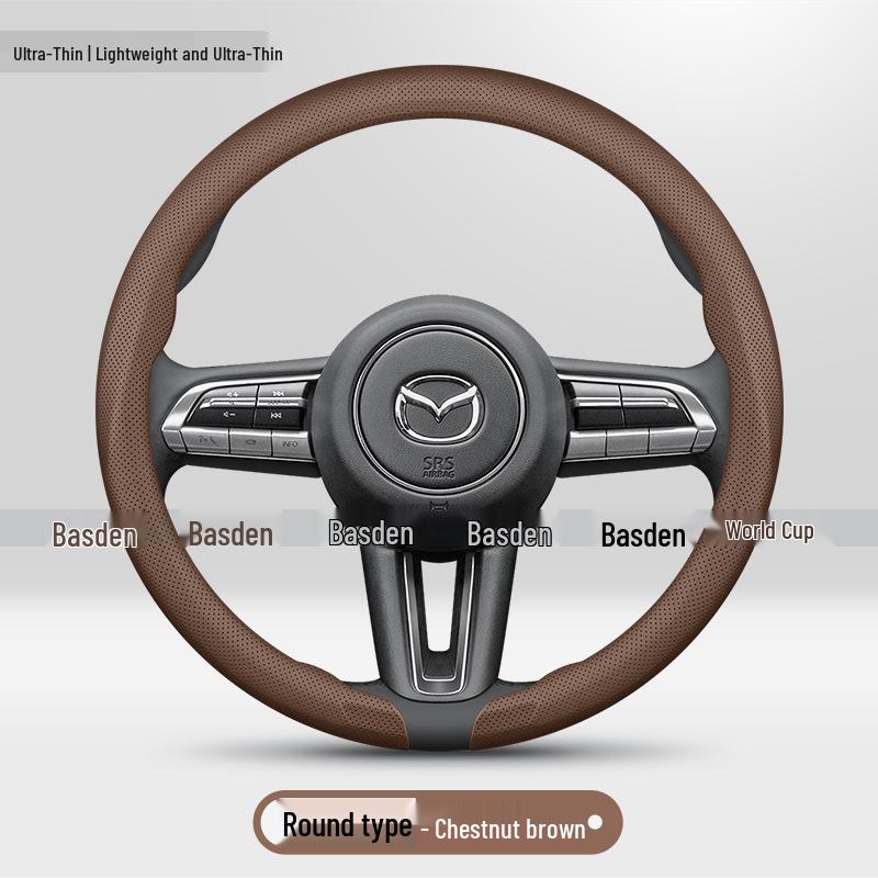 Mazda Steering Wheel Cover: Fits CX-4, CX-5, Axela, CX-30, 6, EZ-60, and Atenza.