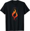 Jesus Soul On Fire, Heart At Peace Christian Women's Top T-Shirt