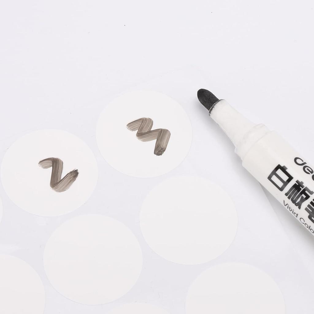 10 Sheets(540 Pieces) Round Blank Sticker Labels 1.2 Inch, Removable White Labels Stickers Dots Waterproof Labels Container Labels for Organizing