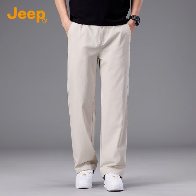 JEEP Men s Ice Silk Loose Fit Casual Straight Leg Pants M