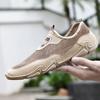 Summer Slip-on Mesh Shoes Hollow Breathable Thin Lightweight Tennis Shoes Men's Casual Shoes Soft Sole Sneakers