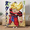 1pc Super Saiyan Flamengo Flannel Blanket Soft Warm Throw Blanket for Bedroom Living Room Bed Travel Camping Picnic Gift. MT7160186