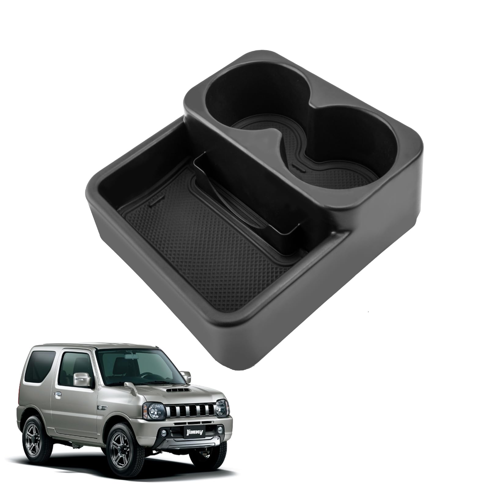 

LANGBEAN Suzuki Jimny JB23W/JB33W (2004.10-2014.8) MT Автомобильный консольный лоток Подстаканник Хранение карт Консоль Suzuki Jimny JB23W/JB33W MT car чёрный